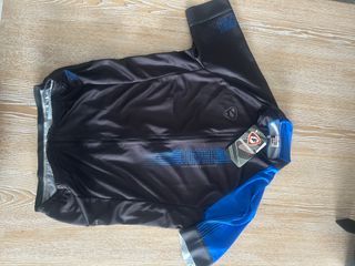 Maillot Ciclismo Mujer Negro y Azul