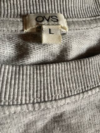 Felpa grigia con cavalli taglia L (46)