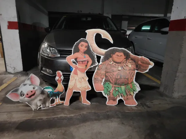 Decoración Fiesta Infantil Vaiana Cartón