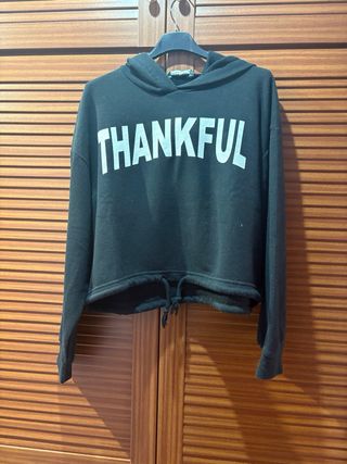 Sudadera con capucha THANKFUL
