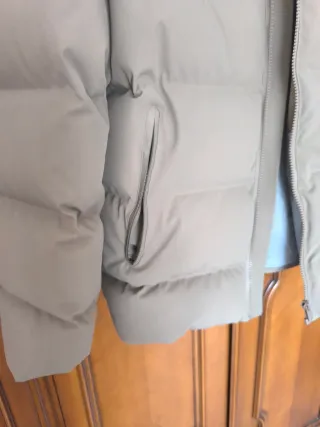 Plumífero beige hombre