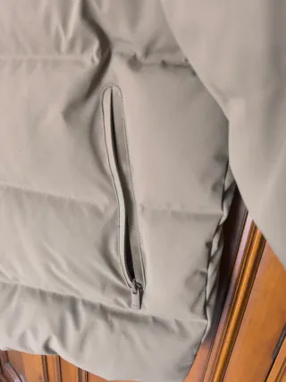 Plumífero beige hombre