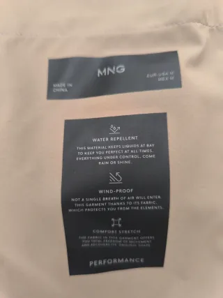 Plumífero beige hombre