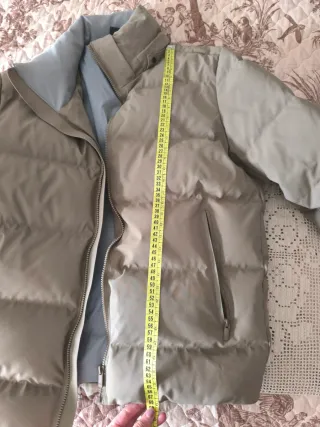 Plumífero beige hombre