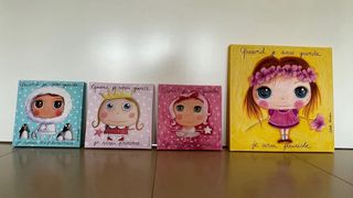 Cuadros infantiles decorativos 30x30