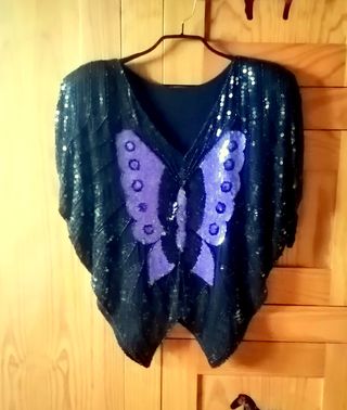 Blusa Vintage Lentejuelas