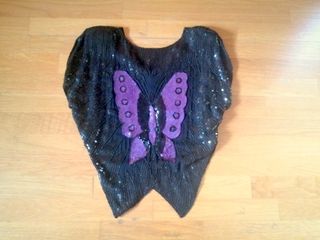 Blusa Vintage Lentejuelas