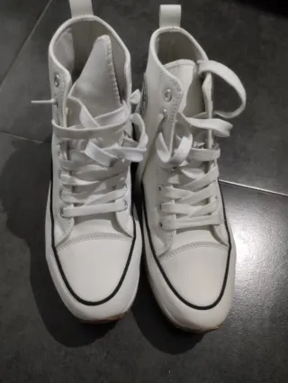 Zapatillas Converse plataforma blancas talla 40