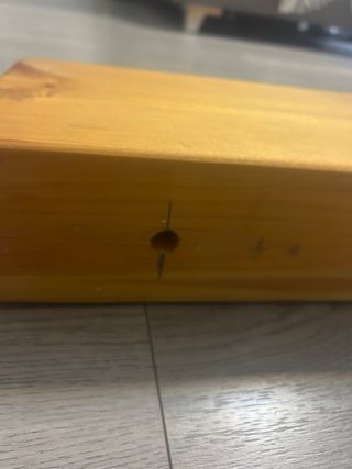 Viga de madera rústica.
