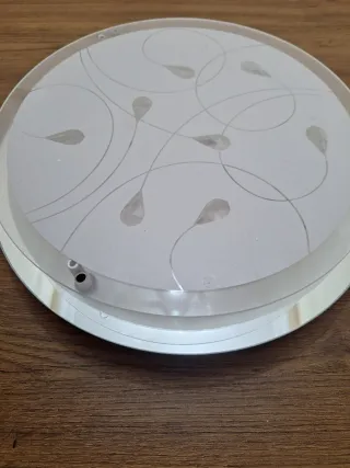 Lámpara techo cristal diseño floral