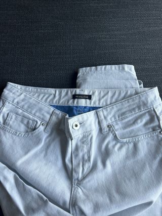 Pantalón Massimo Dutti blanco. talla 38