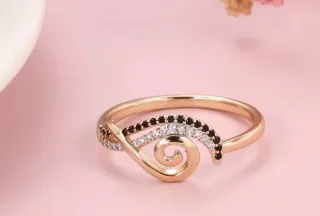 Conjunto Oro Laminado 585 Anillo y Pendientes/18