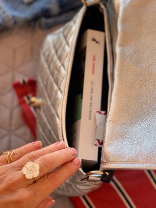 Bolso Tous Piel Plateada