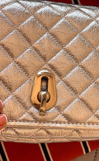 Bolso Tous Piel Plateada