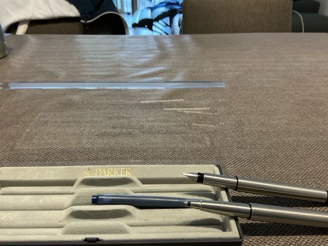 Parker Vector estilográfica y rollerball acero ino