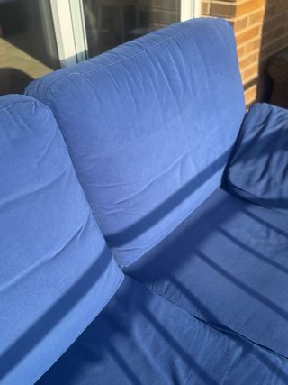 Sofá de 2 plazas azul