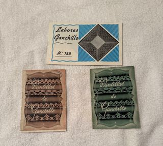 3 Revistas para puntillas  ganchillo