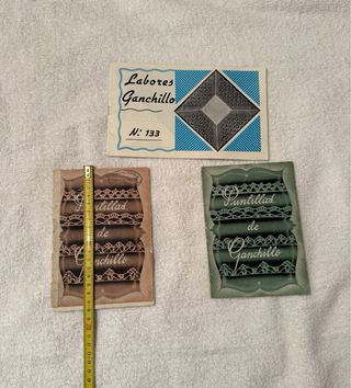 3 Revistas para puntillas  ganchillo