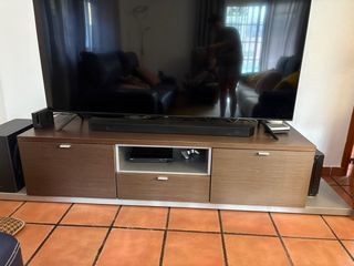 Mueble TV madera y metal