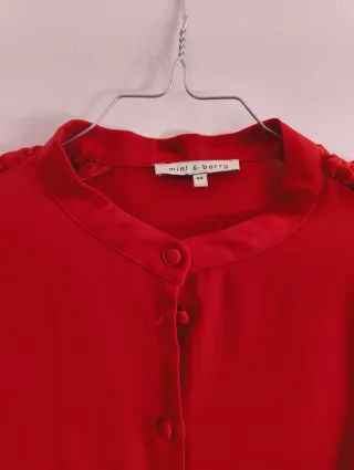 Camicia mint&berry rossa