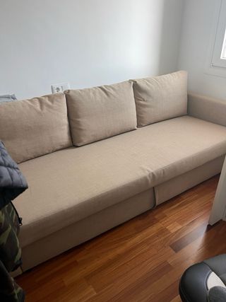 Sofá Cama 3 Plazas Faringe Beige
