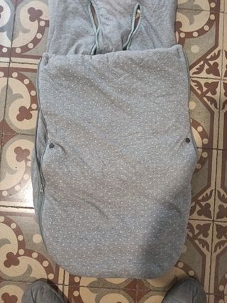 Saco de silla de entretiempo gris