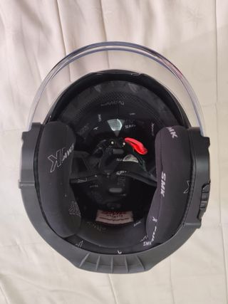 Casco Moto Talla M SMK con funda