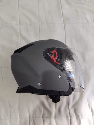 Casco Moto Talla M SMK con funda