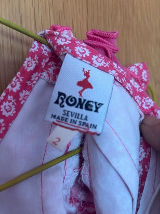 Traje flamenca niña Talla 2