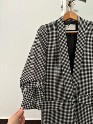 Americana cuadros Stradivarius Talla M