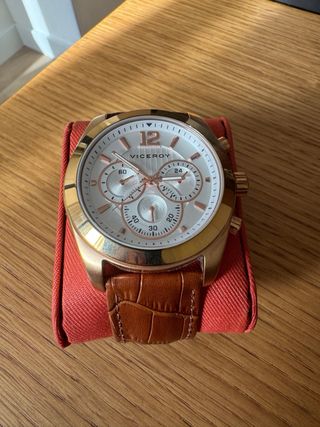 Reloj Viceroy Dorado y Marrón