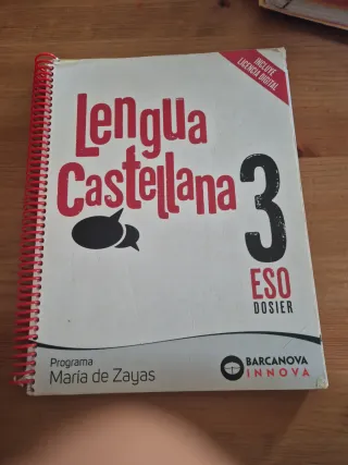 María de Zayas 3 ESO. Dosier. Lengua castellana