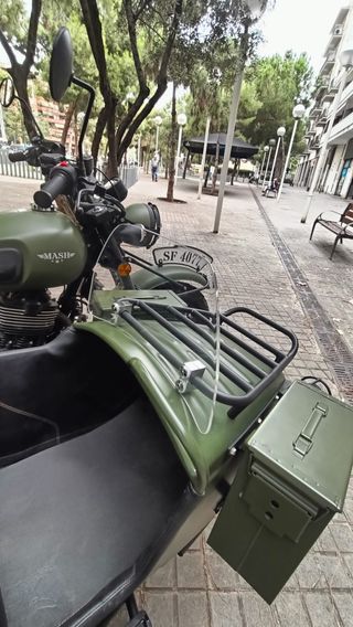Mash Side Force Sidecar Moto Verde