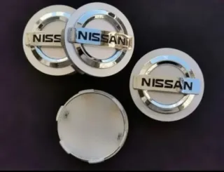 60mm Tapabujes Nissan Tapas Centro de Llanta Rueda