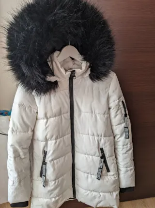 Piumino lungo sintetico ragazza M