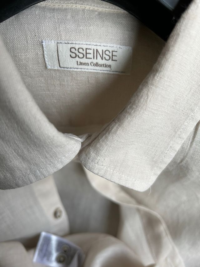Camicia Lino Sseinse Beige