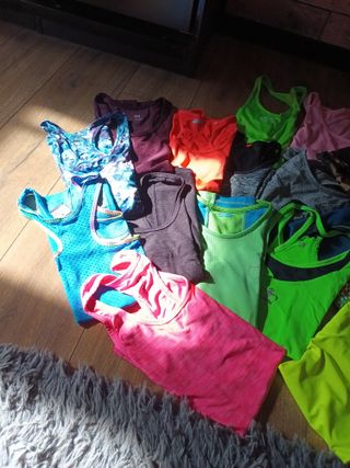 Lote 17 camisetas padel mujer