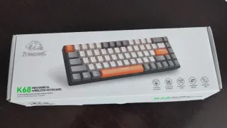 Teclado Mecánico Bluetooth Gris Naranja