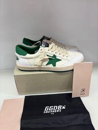 Golden Goose Hombre Verde/Blanco