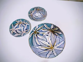 Platos Santa Clara Porcelana Diseño Floral