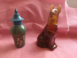 Botellas Colonia Avon Perro y Flor