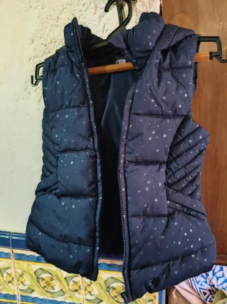 Chaleco niña estrellas azul