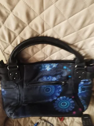 Bolso Desigual Negro y Azul