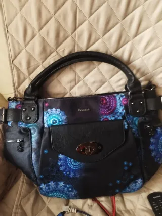 Bolso Desigual Negro y Azul