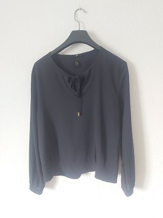 Blusa H&M Negra Talla S