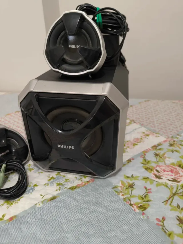 Subwoofer Philips Negro/Plata