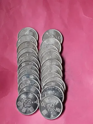 100 PESETAS 1980 JUAN CARLOS MUNDIAL FUTBOL(25).SC