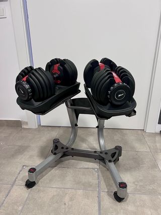 Pesas Ajustables 2.5-24kg + Soporte