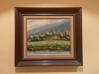 Cuadro casa campo paisaje (L 2)