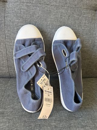 Zapatos niño UNIT SHOES velcro azul talla 39